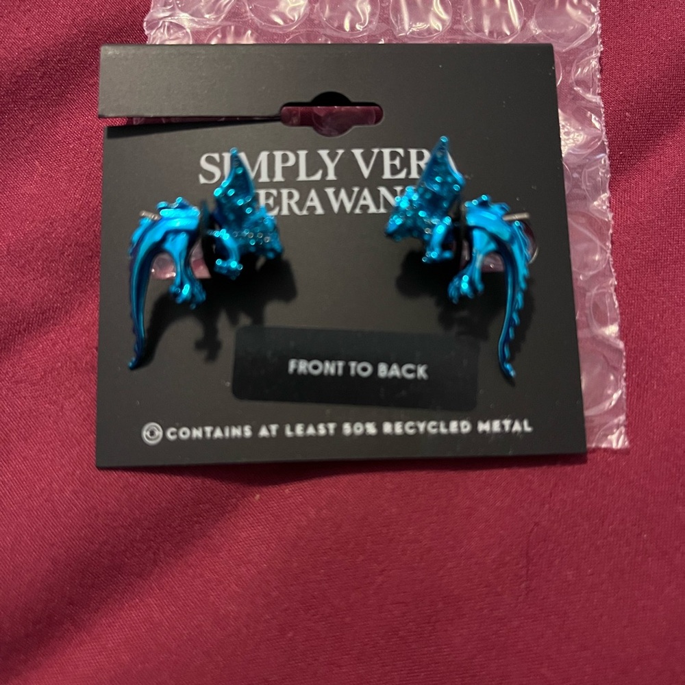 Simply Vera Vera Wang Blue Dragon Earrings